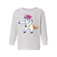 thumbnail image 1 of Awkward Styles Christmas Long Sleeve Shirt for Girls Boys Toddler Xmas Dancing Unicorn Shirt, 1 of 4