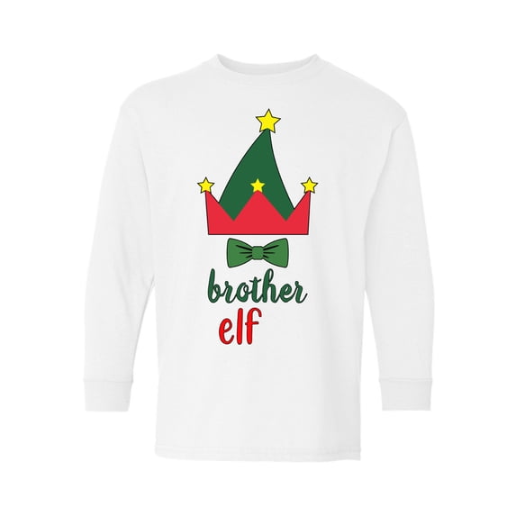 Awkward Styles Christmas Long Sleeve Shirt for Kids Youth Boys Brother Xmas Elf Shirt
