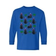 thumbnail image 1 of Awkward Styles Christmas Long Sleeve Shirt for Kids Youth Boys Girls Cat Xmas Pattern Shirt, 1 of 4