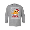 thumbnail image 1 of Awkward Styles Christmas Long Sleeve Shirt for Kids Youth Boys Girls Orange Xmas Shark Shirt, 1 of 4