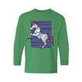 thumbnail image 1 of Awkward Styles Christmas Long Sleeve Shirt for Kids Youth Boys Girls Purple Xmas Unicorn Shirt, 1 of 4