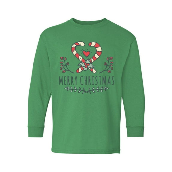Awkward Styles Christmas Long Sleeve Shirt for Kids Youth Boys Girls Xmas Candy Shirt