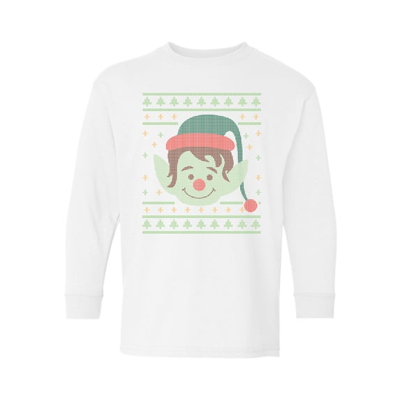 Awkward Styles Christmas Long Sleeve Shirt for Kids Youth Boys Girls Xmas Elf Shirt