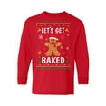 thumbnail image 1 of Awkward Styles Christmas Long Sleeve Shirt for Kids Youth Boys Girls Xmas Gingerbread Man Shirt, 1 of 4