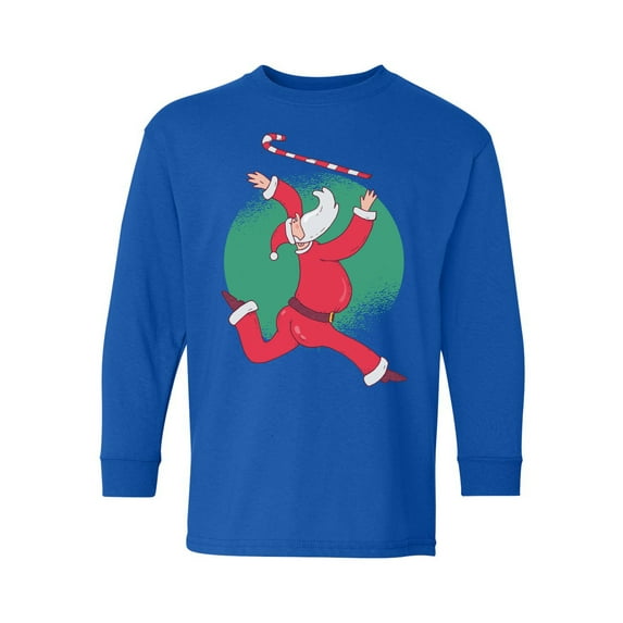 Awkward Styles Christmas Long Sleeve Shirt for Kids Youth Boys Girls Xmas Santa is Coming Shirt