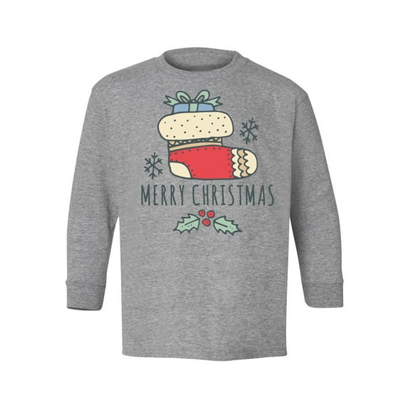 Awkward Styles Christmas Long Sleeve Shirt for Kids Youth Boys Girls Xmas Stocking Shirt