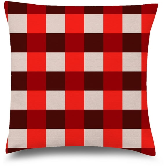 Awkward Styles Christmas Pillow Covers Christmas Decor Xmas Plaid Throw Cushion Case