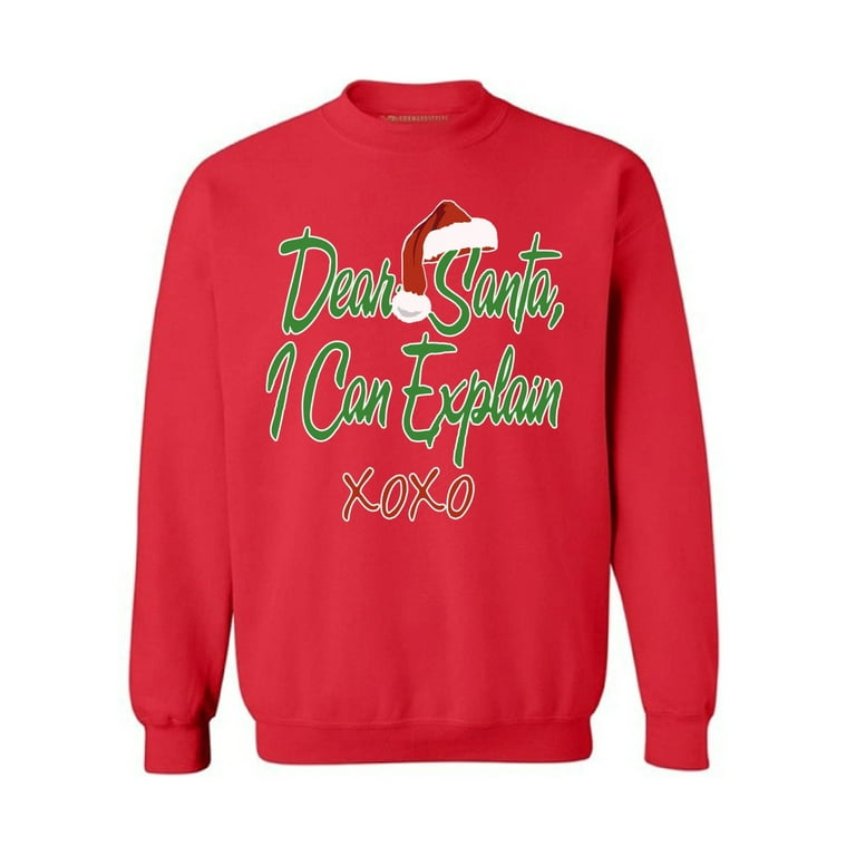 Dear Santa I Can Explain Funny Ugly Christmas T Shirt Dear Santa I Can Explain Funny Ugly Christmas T Shirt