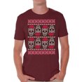 thumbnail image 1 of Awkward Styles Christmas Shirts for Men Xmas Skulls in Santa's Hat T-Shirt, 1 of 4