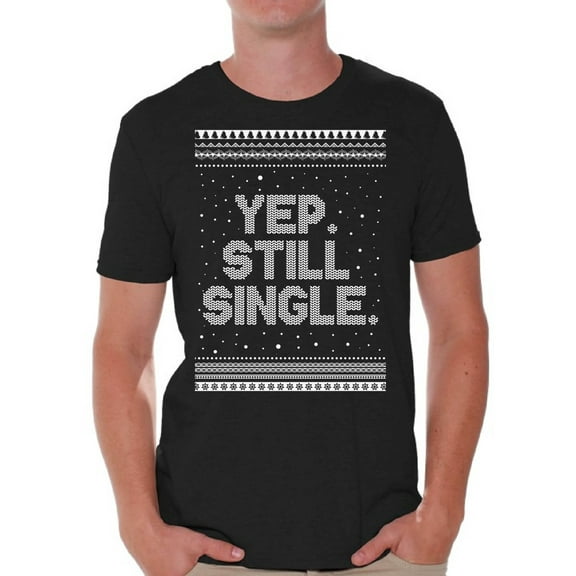 Awkward Styles Christmas Shirts for Men Xmas Still Single T-Shirt