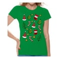 thumbnail image 1 of Awkward Styles Christmas Shirts for Women Xmas Christmas Pattern T-Shirt, 1 of 4