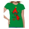 thumbnail image 1 of Awkward Styles Christmas Shirts for Women Xmas Elf Aunt T-Shirt, 1 of 4
