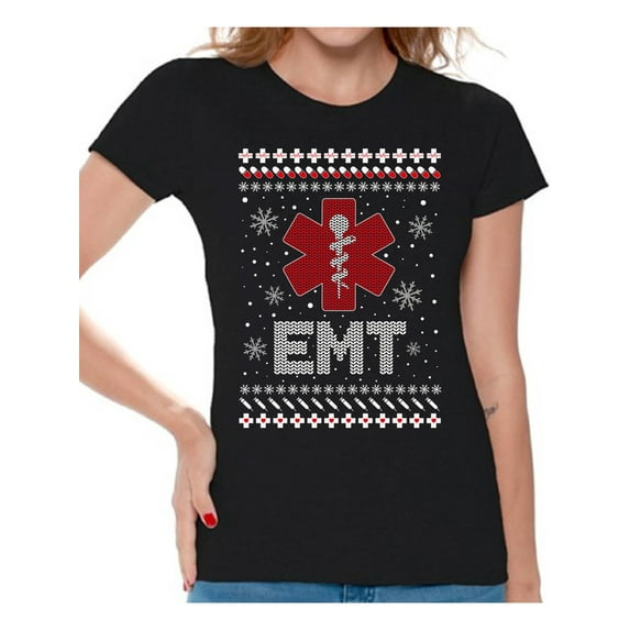 Awkward Styles Christmas Shirts for Women Xmas Emt T-Shirt