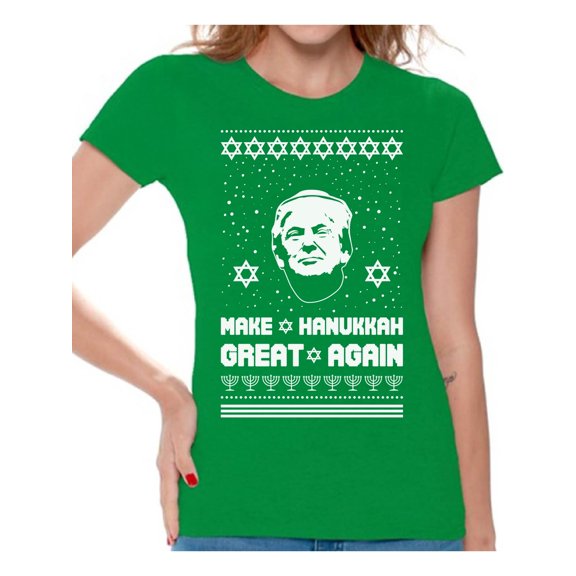 Awkward Styles Christmas Shirts for Women Xmas Hanukkah T-Shirt