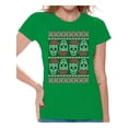 thumbnail image 1 of Awkward Styles Christmas Shirts for Women Xmas Skulls in Santa's Hat T-Shirt, 1 of 4