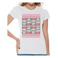 thumbnail image 1 of Awkward Styles Christmas Shirts for Women Xmas Skulls in Santa's Hat T-Shirt, 1 of 4