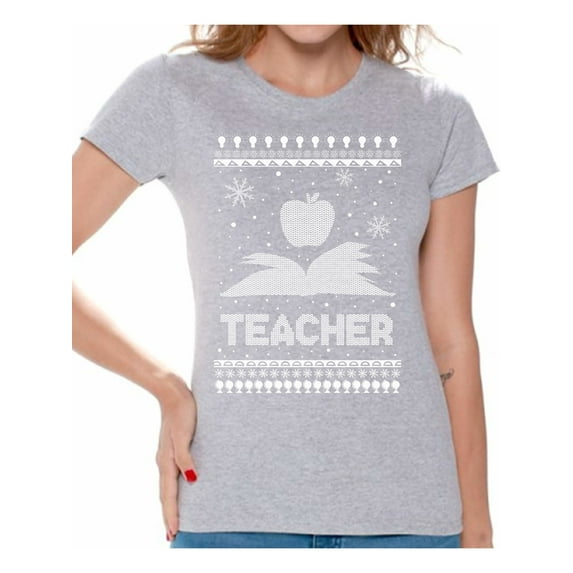 Awkward Styles Christmas Shirts for Women Xmas Teacher T-Shirt