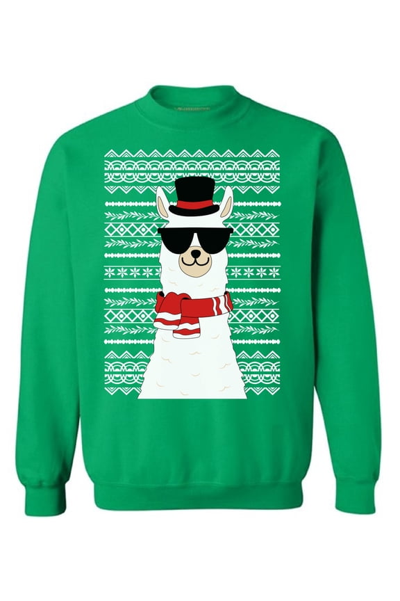 Christmas Sweater Christmas Sweater Llama Christmas Sweatshirt