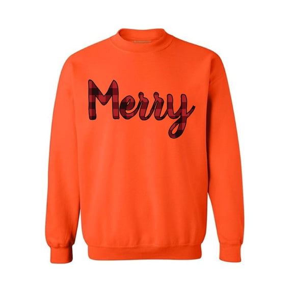 Awkward Styles Christmas Sweater Sweater Christmas Sweater Merry Plaid Sweatshirt for Xmas