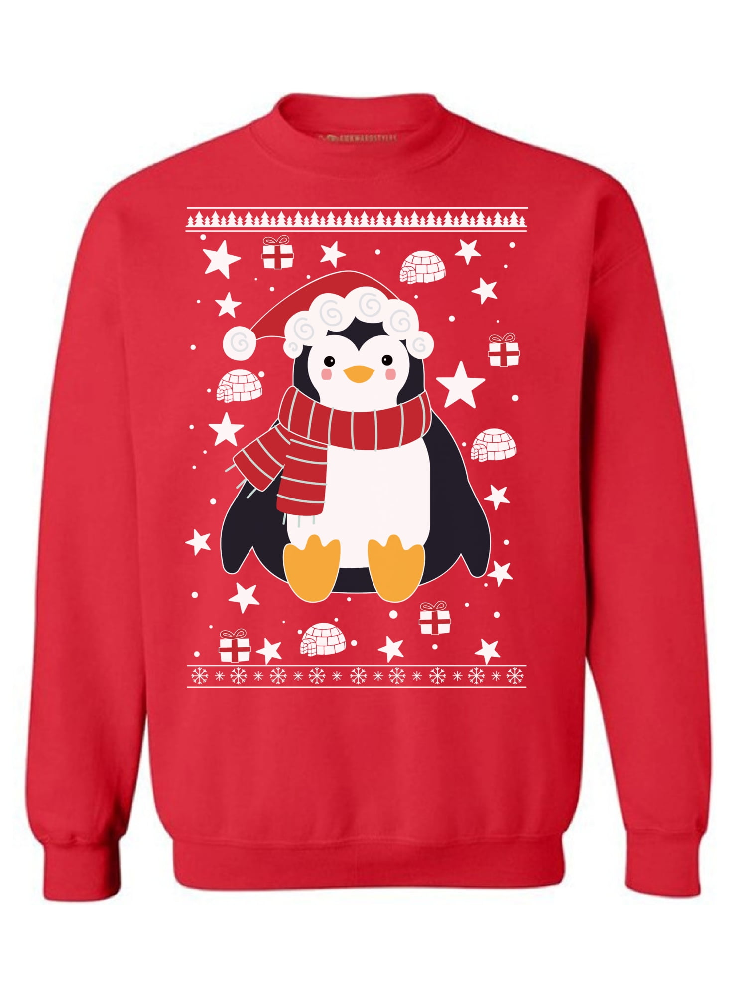 Awkward Styles Christmas Sweater Ugly Christmas Sweater Penguin Christmas Sweatshirt