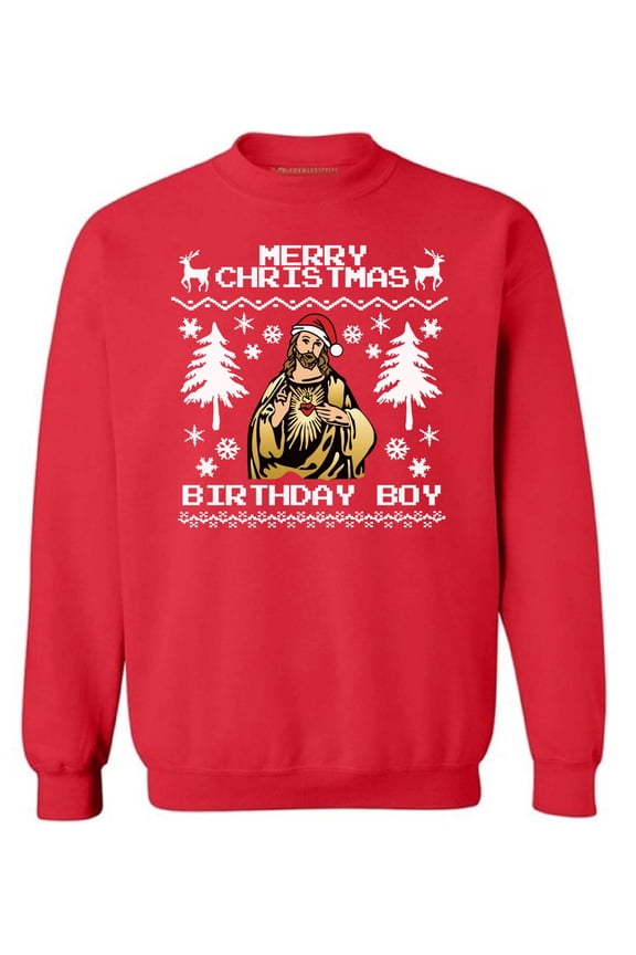 Christmas Sweater Sweater Christmas Sweater Birthday Boy Sweatshirt for Xmas