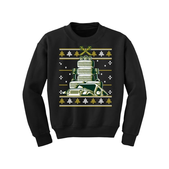 Awkward Styles Christmas Sweater for Boys Girls Kids Youth Auto Xmas Tree Sweatshirt