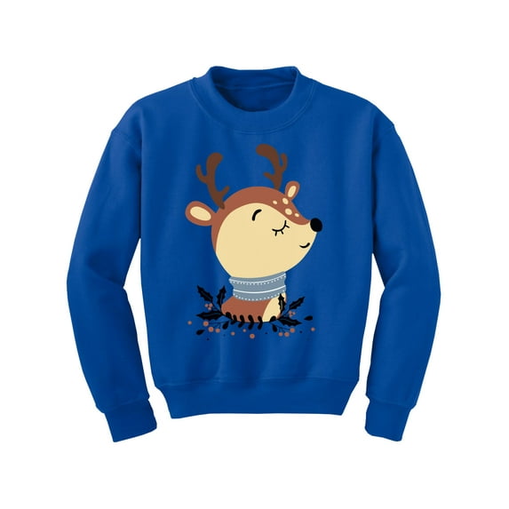 Awkward Styles Christmas Sweater for Boys Girls Kids Youth Cute Little Deer Xmas Sweatshirt