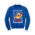 thumbnail image 1 of Awkward Styles Christmas Sweater for Boys Girls Kids Youth Orange Xmas Shark Sweatshirt, 1 of 4