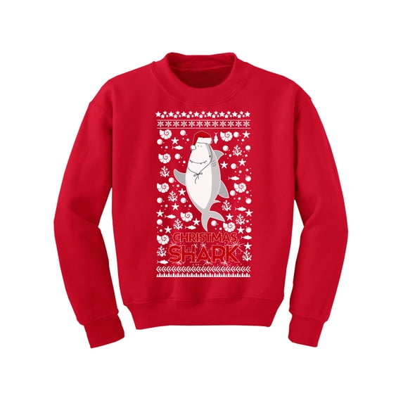 Awkward Styles Christmas Sweater for Boys Girls Kids Youth Shark Xmas Pattern Sweatshirt