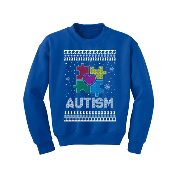 Awkward Styles Christmas Sweater for Boys Girls Kids Youth Xmas Autism Sweatshirt