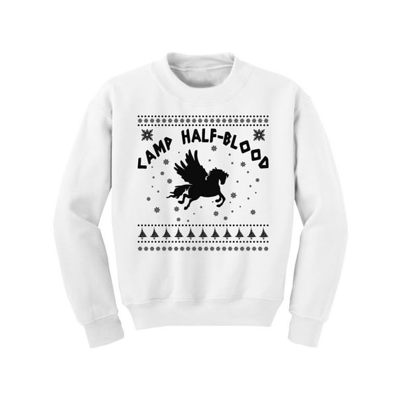 Awkward Styles Christmas Sweater for Boys Girls Kids Youth Xmas Camp Half Blood Sweatshirt