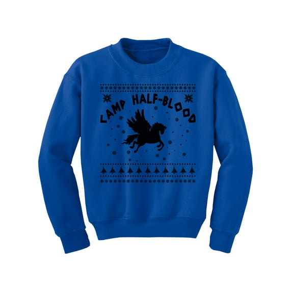 Awkward Styles Christmas Sweater for Boys Girls Kids Youth Xmas Camp Half Blood Sweatshirt