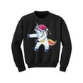 thumbnail image 1 of Awkward Styles Christmas Sweater for Boys Girls Kids Youth Xmas Dancing Unicorn Sweatshirt, 1 of 4