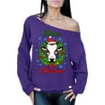thumbnail image 1 of Awkward Styles Christmas Sweatshirt Off Shoulder Xmas Mooey Sweater, 1 of 4