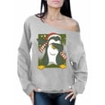 thumbnail image 1 of Awkward Styles Christmas Sweatshirt Off Shoulder Xmas Penguin Sweater, 1 of 4