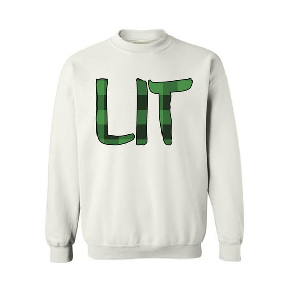 Awkward Styles Christmas Sweatshirt Xmas Plaid Lit Sweater