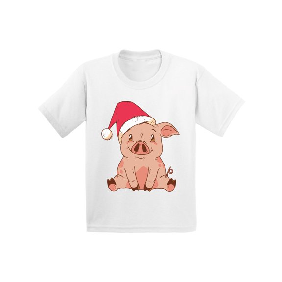 Awkward Styles Christmas T-Shirt for Baby Boys Girls Little Xmas Pig Baby Shirt