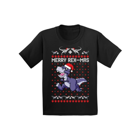 Awkward Styles Christmas T-Shirt for Baby Boys Girls Merry Rexmas Xmas Baby Shirt