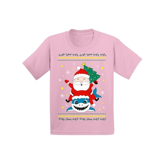 Awkward Styles Christmas T-Shirt for Baby Boys Girls Santa Xmas Shark Baby Shirt