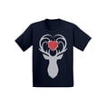 thumbnail image 1 of Awkward Styles Christmas T-Shirt for Baby Boys Girls White Deer Xmas Heart Baby Shirt, 1 of 4