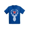 thumbnail image 1 of Awkward Styles Christmas T-Shirt for Baby Boys Girls White Deer Xmas Heart Baby Shirt, 1 of 4