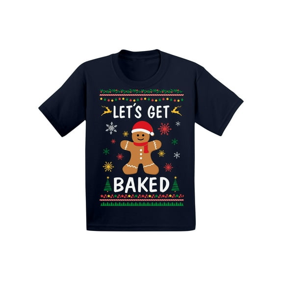 Awkward Styles Christmas T-Shirt for Baby Boys Girls Xmas Gingerbread Man Baby Shirt