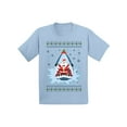 thumbnail image 1 of Awkward Styles Christmas T-Shirt for Baby Boys Girls Xmas Santa in Shark Baby Shirt, 1 of 4
