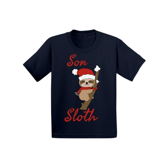 Awkward Styles Christmas T-Shirt for Baby Boys Xmas Son Sloth Baby Shirt