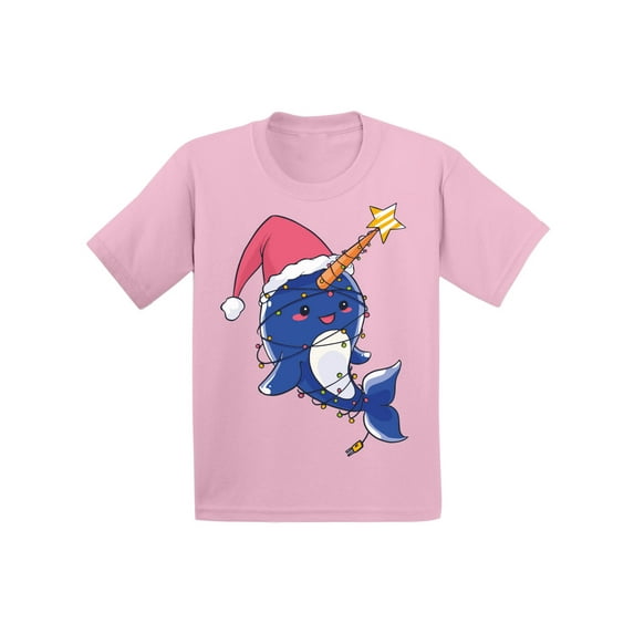 Awkward Styles Christmas T-Shirt for Baby Girls Boys Xmas Narwhal Baby Shirt