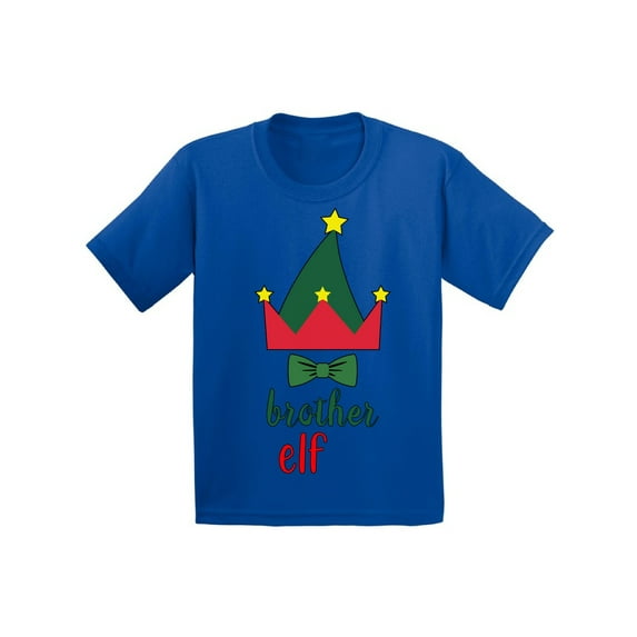 Awkward Styles Christmas T-Shirt for Boys Brother Xmas Elf Toddler Shirt