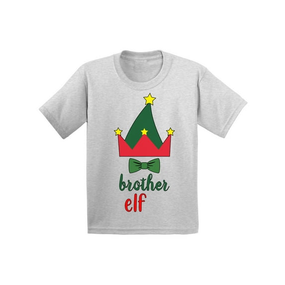Awkward Styles Christmas T-Shirt for Boys Brother Xmas Elf Toddler Shirt