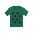 thumbnail image 1 of Awkward Styles Christmas T-Shirt for Boys Girls Cat Xmas Pattern Toddler Shirt, 1 of 4