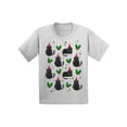 thumbnail image 1 of Awkward Styles Christmas T-Shirt for Boys Girls Cat Xmas Pattern Toddler Shirt, 1 of 4