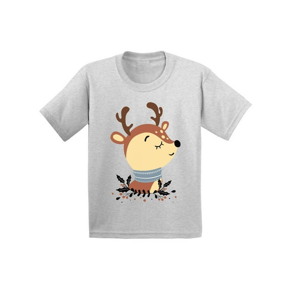 Awkward Styles Christmas T-Shirt for Boys Girls Cute Little Deer Xmas Toddler Shirt